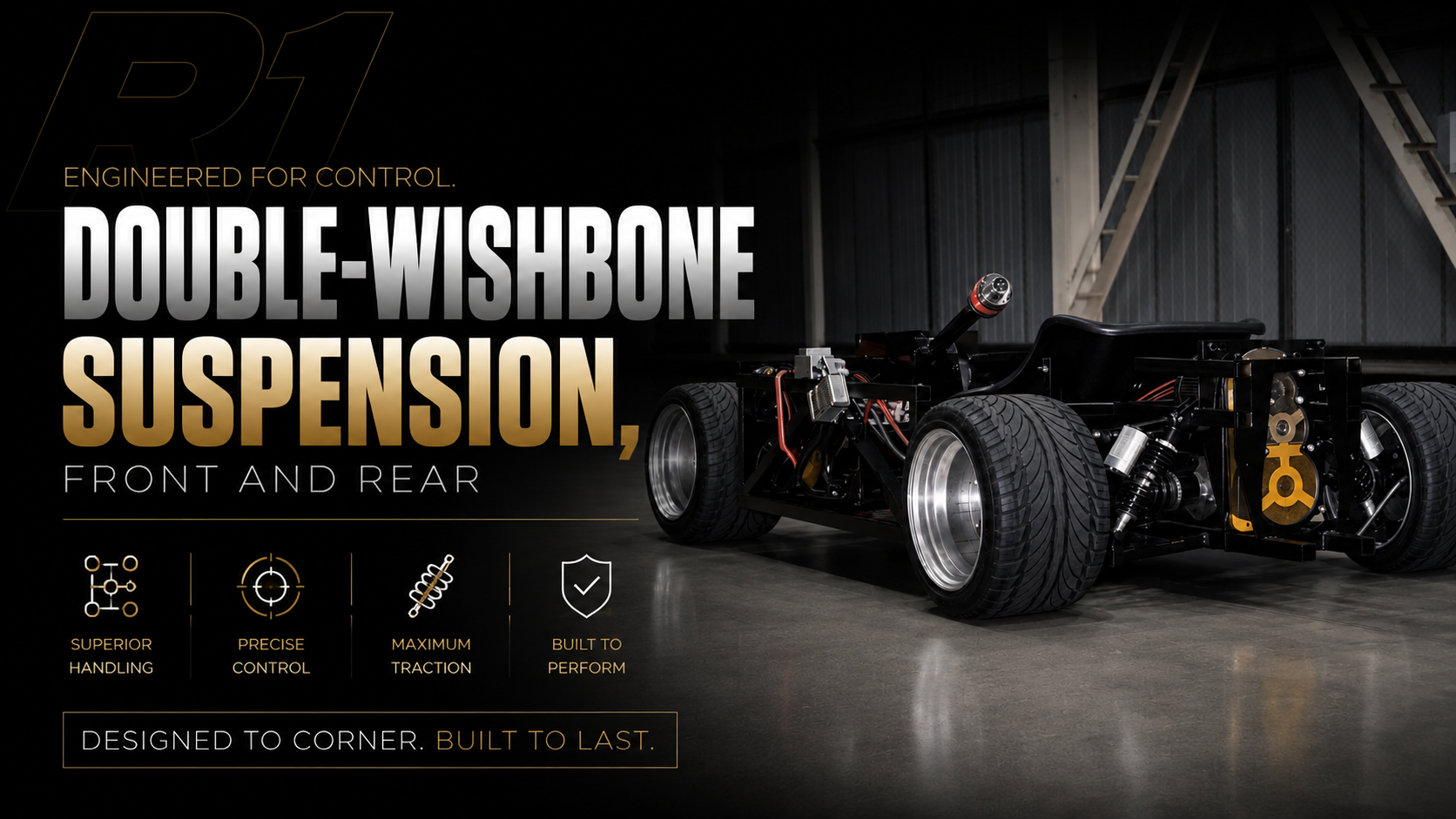 Double-Wishbone Suspension, Front and Rear